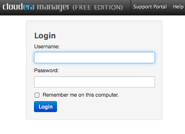 Cloudera - login