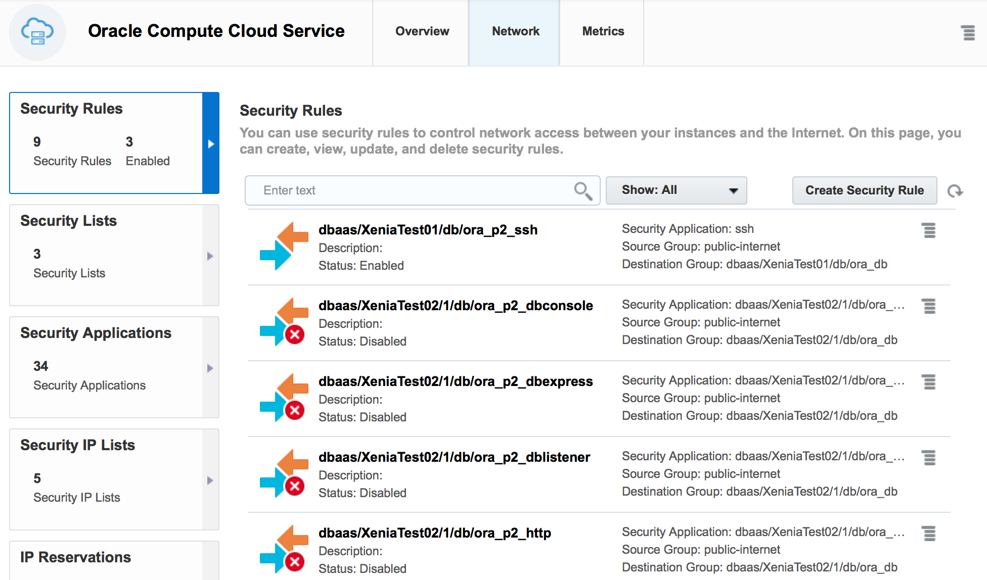 Oracle Cloud - Network