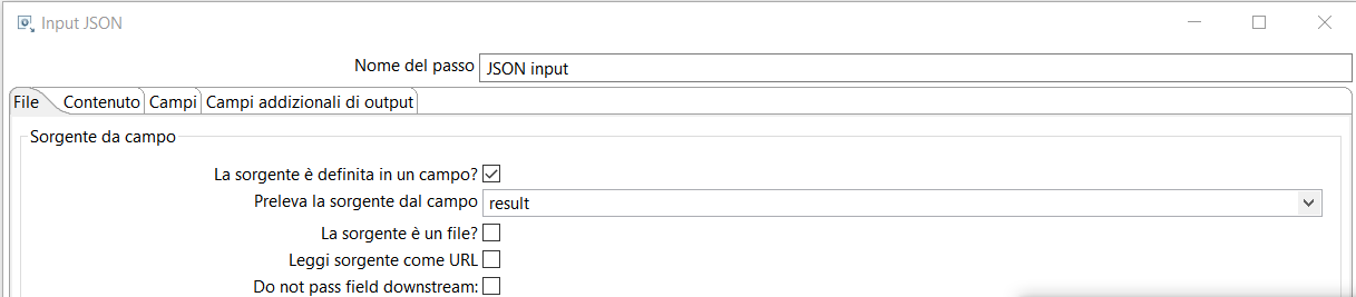 WS2Kettle - JSON Input