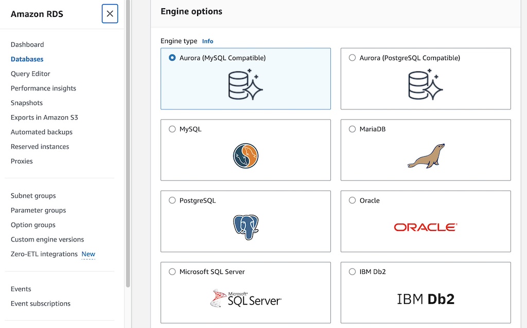 RDS Create Database Instance