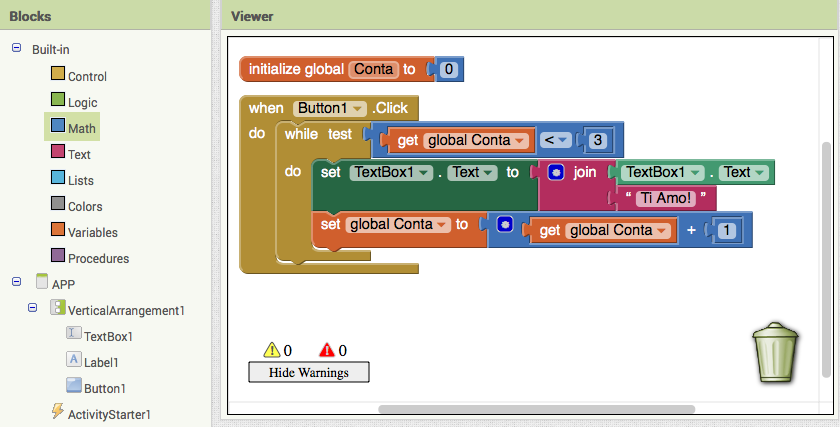 App Inventor 2 - Esempio