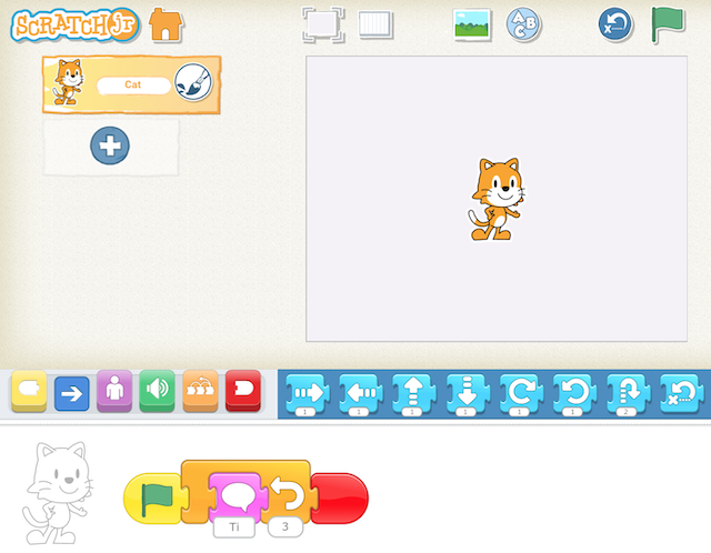 ScratchJr - Hello World ditelo coi fiori!