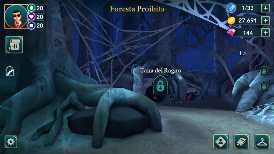 Hogwarts Mystery - Energy Spot - Foresta proibita: rete