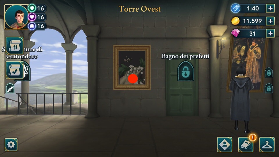 Hogwarts Mystery - Energy Spot - Torre Ovest: quadro